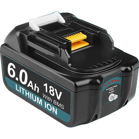 Batterie Makita 18 V, Li-ion rechargeable, chargeur de remplacement, batterie 6 Ah 1 PC (1/2)