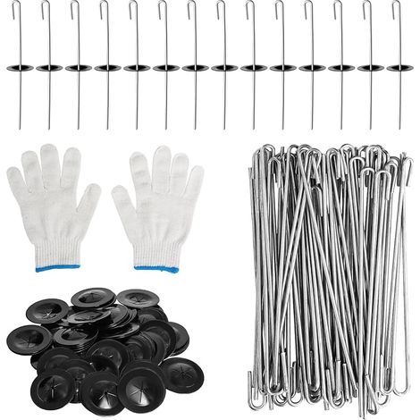 100 Clips de Protection de Panneau Solaire, Support de Filet de Protection de Panneau Solaire, Filet de Protection de Panneau Solaire Pigeon, Clip de Montage de Panneau Solaire en Acier Inoxydable