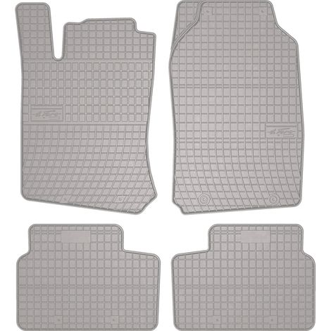Alfombrillas de goma para coche: Opel Vectra B hatchback, sedán, familiar, liftback (1996-2001) - color gris a juego. (1/5)
