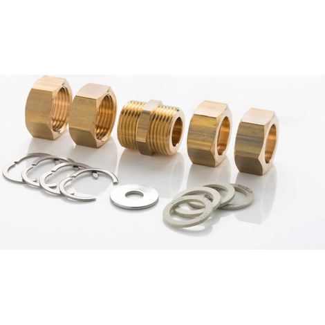 Kit de Raccordement Inox DN20 Chauffage et Pompe à Chaleur (1/2)