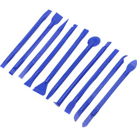 Lot de 100 spudgers antistatiques multifonctionnels, légers et souples en ABS, outil d'ouverture universel pour la réparation de téléphones (bleu).