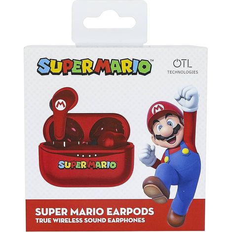 OTL Technologies Auriculares Bluetooth True Wireless Super Mario Red (SM1155)