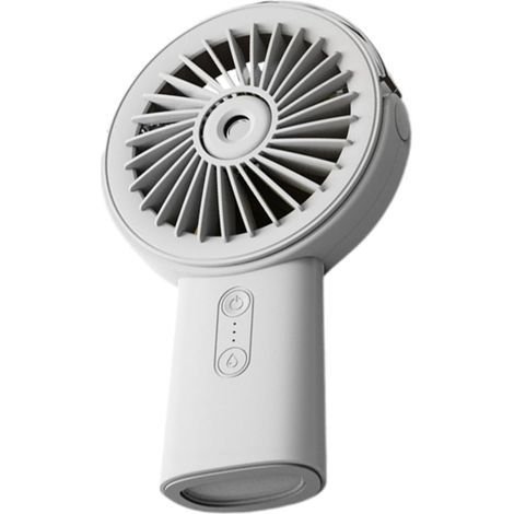 Mini USB rechargeable portable fan (white), powerful rechargeable handheld fan, handheld fan for home, outdoors, travel, school (1/5)