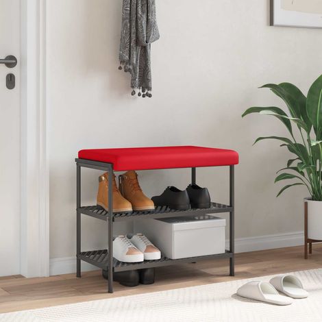 vidaXL Coussin de banc Simili cuir Rouge Profondeur 35 cm (1/5)