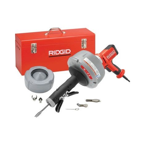 RIDGID Máquina Eléctrica para Limpieza de Tuberías K-45 AF-5 longitud de espiral 7,6 / 10,7 m - 36043 (1/5)