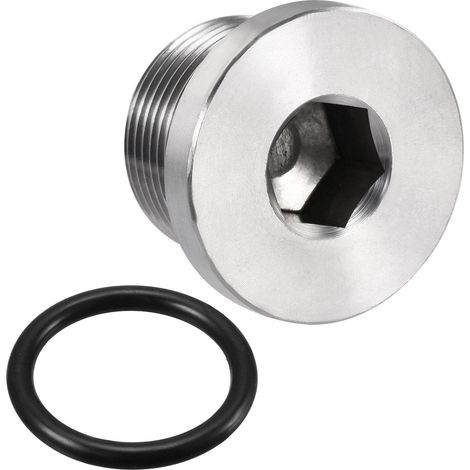 Inoxydable Acier Interne Hexagonal Tête M25x1.5 Tuyau Raccord (1/4)