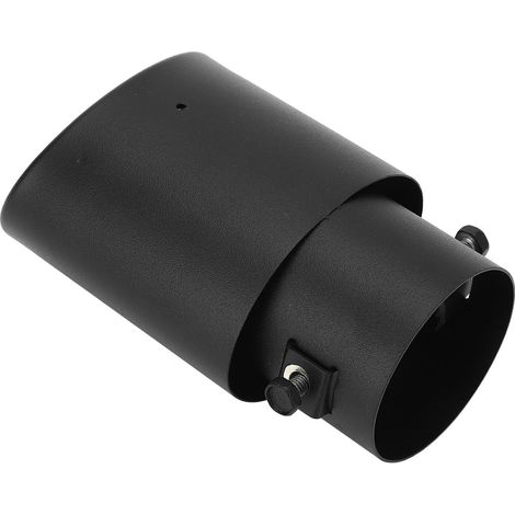 Embouts de pot d'échappement en alliage d'aluminium noir brossé, durables et universels, adaptés à différents modèles de voitures. (1/5)