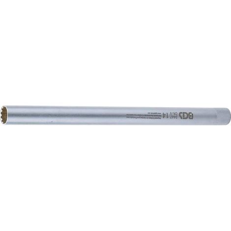 Douille de Bougie Extra Longue 10 mm (3/8) - 12 Pans Aimantée - Précision et Maniabilité, Acier - D-Work (1/5)