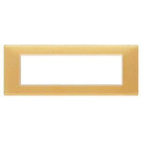 Vimar plana plate 7 modules technopolymer colour reflex amber 14657.43
