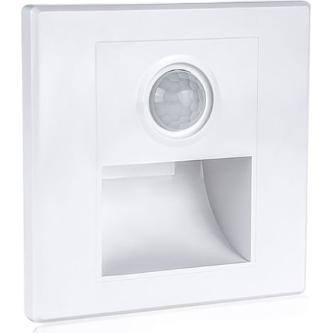 Faretto Segnapasso LED Scatola Incasso Luce Fredda 6000K Sensore Movimento (1/5)