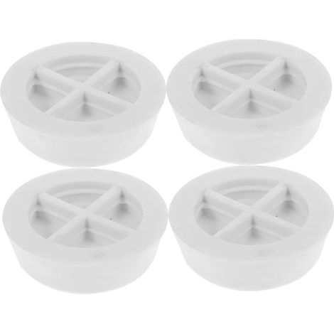 Patins anti-vibrations pour machine à laver, en caoutchouc clair, lot (1/5)