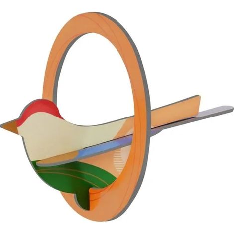 Studio ROOF Ornament, Bastel-Set, 3D Wandobjekt - Robin (1/4)