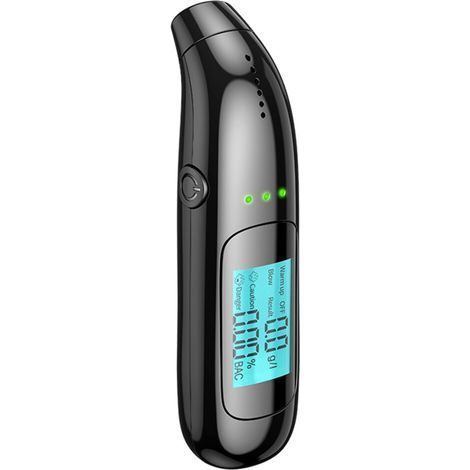 Éthylotest portable avec écran, éthylotest numérique rechargeable pour la prévention des accidents de la route. (1/5)