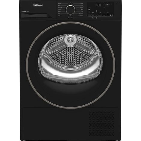 Hotpoint Ariston HPT 94D BBS IT, Capacità 9kg, classe C, colore Black,EasyIron, PetHair Removal Profondità mobile 60cm (1/5)