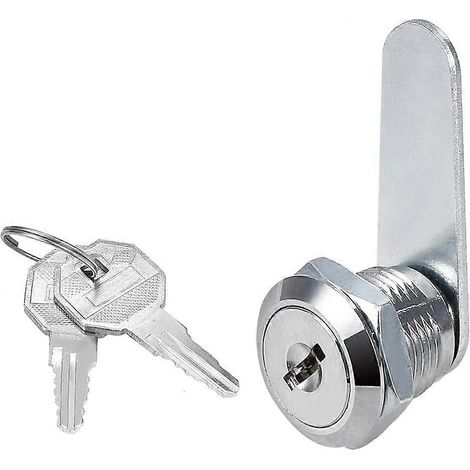 Serrure de boîte aux lettres, accessoire de sécurité pour porte d'armoire avec 2 clés (1/5)