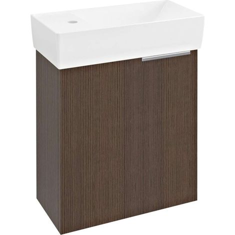 Sapho Latus - Mueble lavabo 44x50x22 cm, pino rústico LT090-1616 (1/3)
