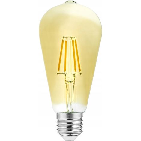 Filament LED doré ST64 E27 8W 750lm 2700K (1/4)