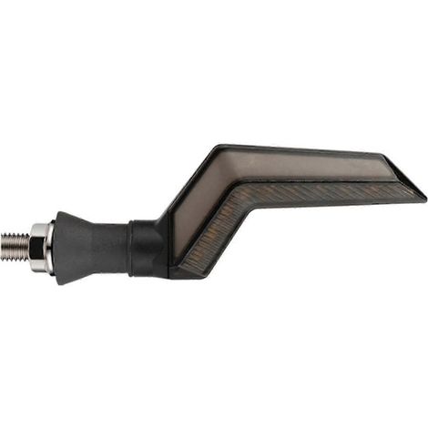 Luz intermitente LED para motocicleta, indicador de giro con efecto DRL y ala fluida para autopista (1/4)