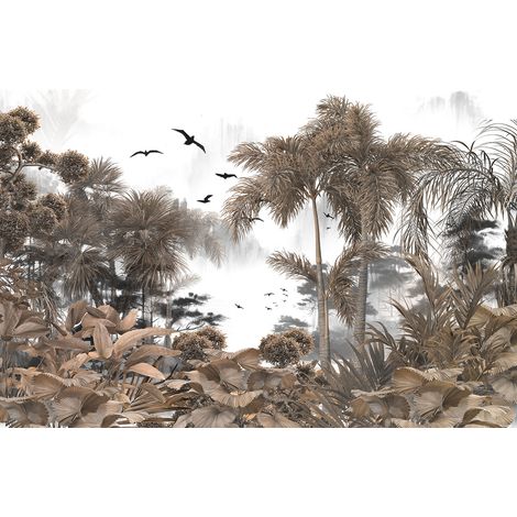 Papier peint panoramique - Forêt Tropicale - 130 cm x 87 cm (1/2)