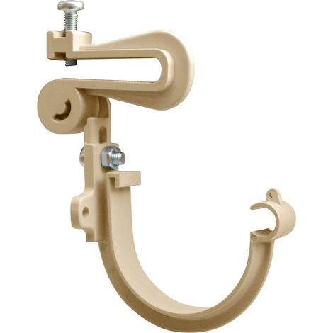 Jardibric – Crochet étrier monté Ø 16 en acier galvanisé – Fixation solide pour gouttière Ø50 – Installation facile et durable (1/2)