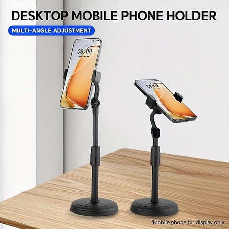 Support de téléphone réglable, bras flexible rotatif à 360° pour smartphone et tablette, compatible avec tous les modèles pour le streaming en direct et l'enregistrement. (1/5)