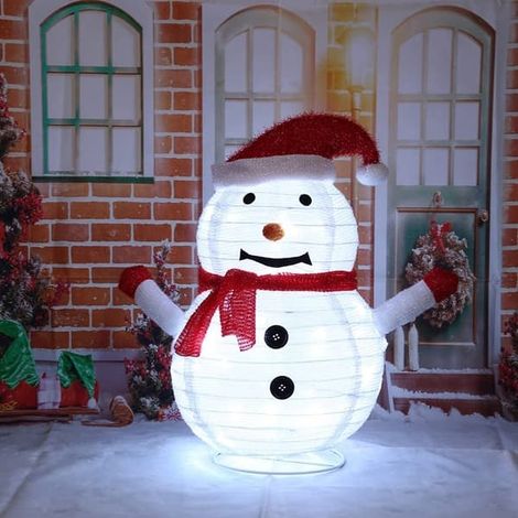 Décorations lumineuses de Noël, figurines de Père Noël, bonhomme de neige et pingouin avec lumières LED, éclairage d'arbre pour l'intérieur et l'extérieur (1/3)