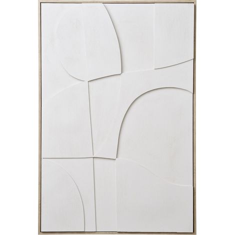 Quadro decorativo 3D Madeline No.2 in bianco 60x90 cm (1/5)