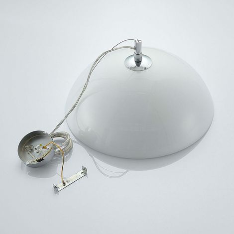 [GEBRAUCHT] B-Ware Lucande Lourenco Opalglas Pendelleuchte Deckenlampe Hängelampe E27 Opalweiß