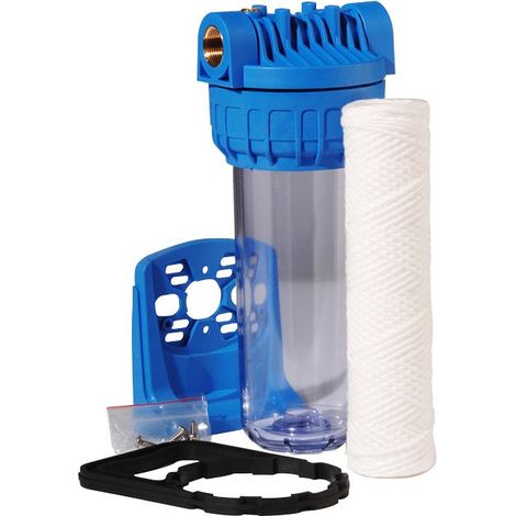 Orion – Porte filtre à eau standard 9 pouces 3/4 – Cartouche filtration 20 microns – Élimination sédiments et particules – Raccordement sur canalisation