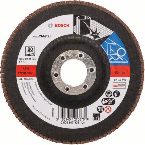Bosch PRO X571 Fächerschleifscheibe 125 mm G80 - 2608607328