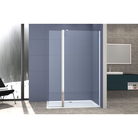 Box Doccia parete Walk in 90 cm + anta 40 cm h 200 cm cristallo temperato trasparente 8mm profilo CROMATO MIRELLA (1/2)