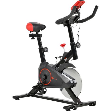 Vélo d'appartement avec siège rembourré et écran LCD 85 x 46 x 114 cm (1/5)