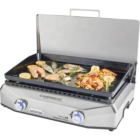Campingaz Master Plancha EX - Plancha da Tavolo Gas, 2 Bruciatori, Modello 3000004801 (1/5)