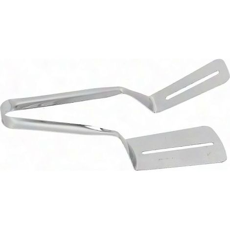Küchenzange aus Edelstahl zum Grillen, für Fisch, Burger, Pizza und Kuchen – Robustes Küchenutensil (1/4)