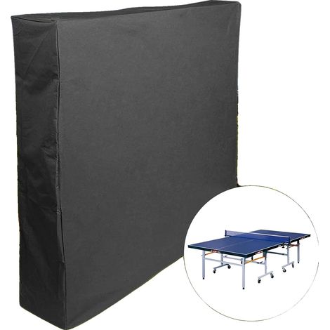 Funda para mesa de ping pong, tejido impermeable y duradero, 108 x 60 x 30 pulgadas, resistente a los rayos UV, resistente a desgarros, correas ajustables. (1/5)