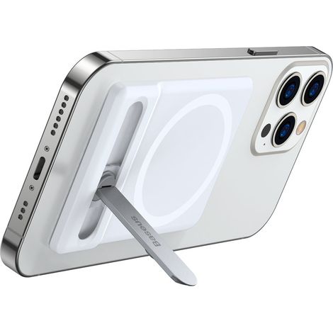 Soporte plegable para teléfono con soporte magnético, color blanco (1/5)