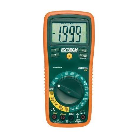 Multímetro digital profesional negro Extech EX410A