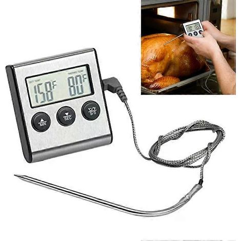 Thermomètre numérique pour four - Sonde barbecue, minuterie, outils de mesure de température pour l'eau et le lait (1/5)