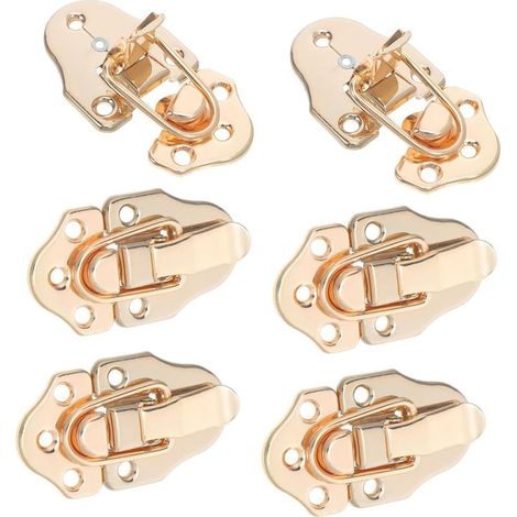 Healvian Lot de 6 fermoirs valise style antique pour boîtes à (1/5)