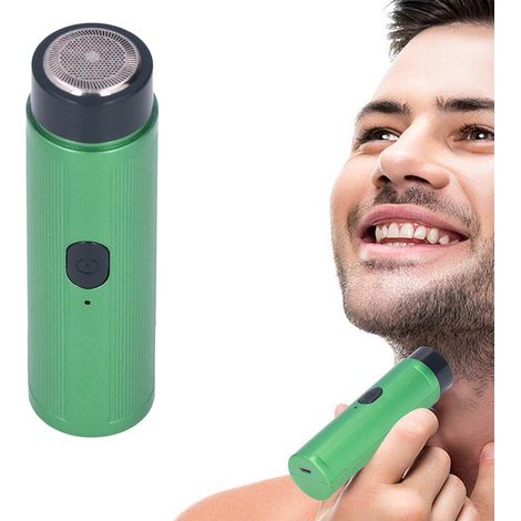 Rasoir électrique portable Mini 028, rechargeable, vert (1/5)
