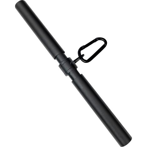 Barre Triceps Biceps Rotative Barre Droite DIY Barre de Traction Fitness Accessoires de Gym à Domicile Barre Poulie Musculation avec Poignées Souples et Mousqueton (1/5)