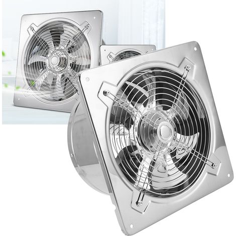 Ventilateur d'extraction de cuisine en acier inoxydable 220 V 100 W (300 x 300 mm), ventilateur industriel, ventilateur d'extraction de salle de bain (1/5)