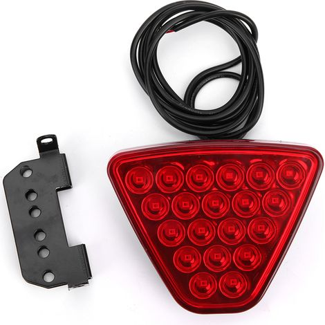 aqxreight Feu Arrière Automatique 12V, 20 Led, Lampe D'avertissement de Marche Arrière, Flash Stroboscopique Universel pour Moto, ATV, Camion, SUV (rouge)