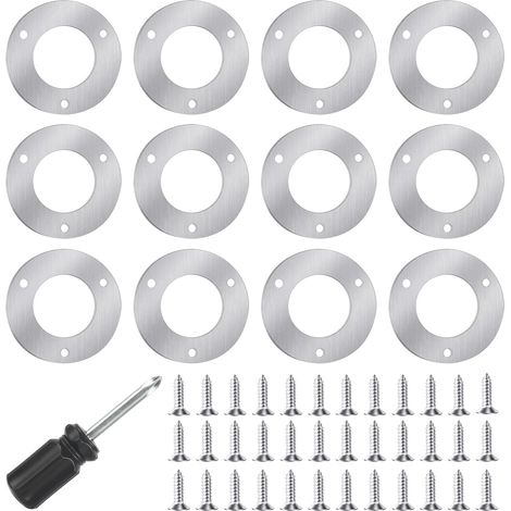 Lot de 12 nichoirs en métal - Plaque de Protection en Acier Inoxydable 32 mm pour Oiseaux - pour l'extérieur - Kit de Construction pour nichoir pour bébé - Nichoirs à Oiseaux Oiseau Rouge-Gorge (1/5)