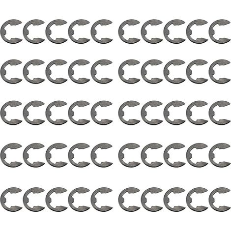 50 pièces de clips externes en forme de E de 8 mm (1/5)