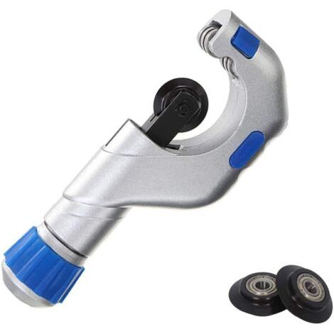 Tube de roulement coupe-tubes 1/4-2",  robuste en acier inoxydable en cuivre PVC Cutter avec 2pcs porte-tubes lames de coupe (5-50mm)