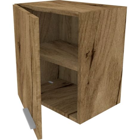 Libreria pensile moderna con anta - Design minimalista e montaggio rapido - Quercia