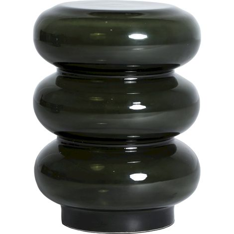 Table d'appoint en verre vert finition translucide contemporaine - Vert translucide contemporain (1/4)