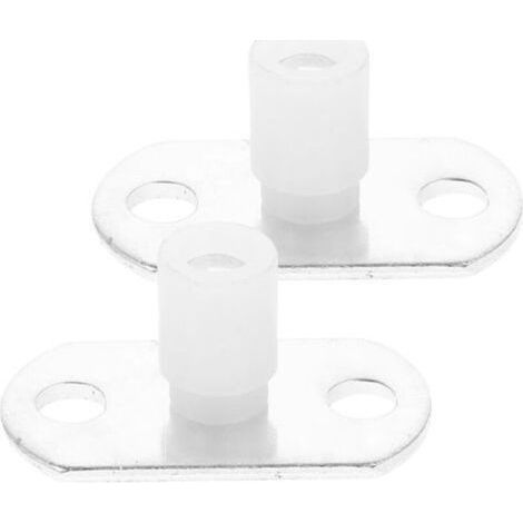 Lot De 2 Guides De Porte Coulissante Pour Bas De Porte Roulettes De Grange Guide Pour Porte Coulissante Guide Pour Porte De Placard Porte Montée En Acier Inoxydable (1/5)