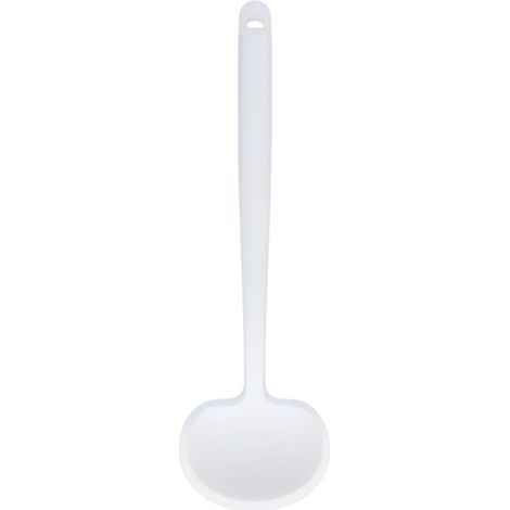 Spatule-cuillère en silicone champignon blanc translucide, résistante à la chaleur, lot de tailles L+M (1/5)